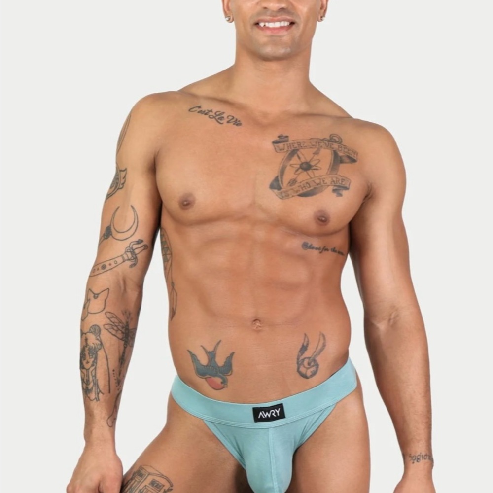 AWRY Men's Light Blue Thong